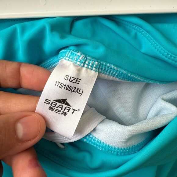 Women's Blue Swim Shorts - Picture 3 of 5